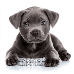 Obraz premium staffy with crystals isolated