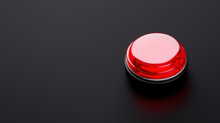 red flashing siren on black background, isolated with clipping path, evokes urgency and alertness. This captures essence of emergency signals