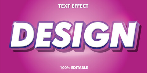 Fototapeta premium Editable text style effect - 3d text style