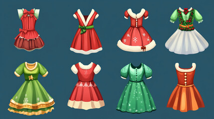 エレガントなクリスマスドレス Elegant Christmas Dress｜Generative AI