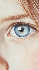 Obraz premium Explore the Intricate Details of a Captivating Blue Eye