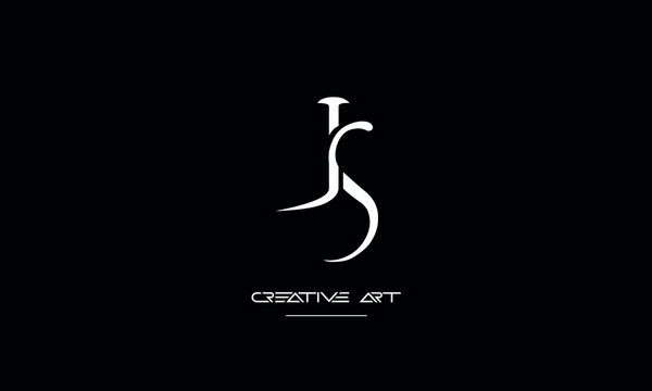 JS, SJ, J, S abstract letters logo monogram
