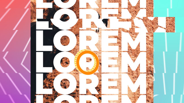 Glitch Gradient Modern Horizontal Vertical Slideshow 40 1:1 16:9 9:16