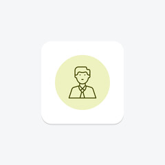 Fototapeta premium Current Employee pentaglow , vector, pixel perfect, illustrator file