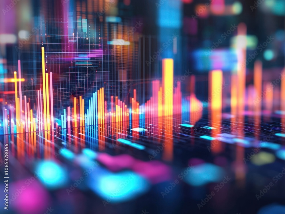 Poster explore vibrant data visualizations that illuminate trends