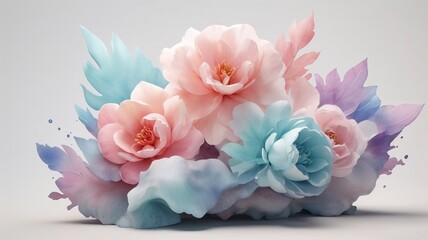 Obraz premium bouquet of pink roses