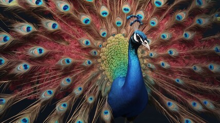Obraz premium close up of peacock