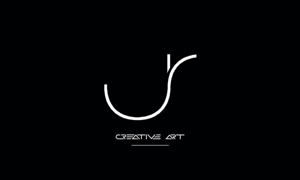 JS, SJ, J, S abstract letters logo monogram