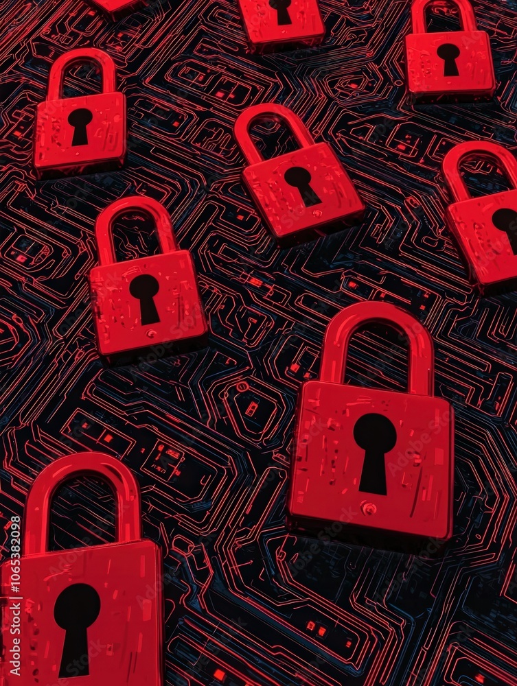 Poster secure your data with innovative lock designs on circuit boards