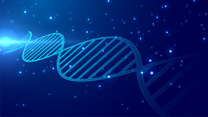 Abstract medical science DNA strand background design