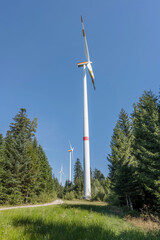 windfarm in forest, near Simmersfeld, Germany