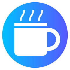 Obraz premium coffee gradient icon
