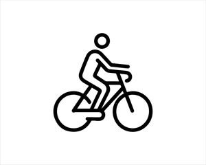 Obraz premium silhouette of a biker
