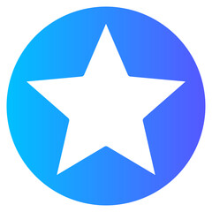 Obraz premium star gradient icon