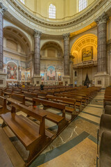 Fototapeta premium Oropa, Italy - October 3, 2024: architectural detail of Oropa Sanctuary.