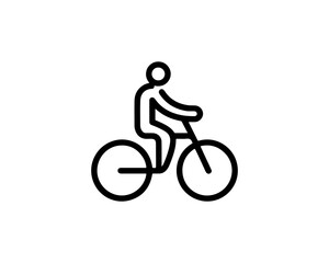 Fototapeta premium Bicycle Logo Design Icon Symbol Vector Template.