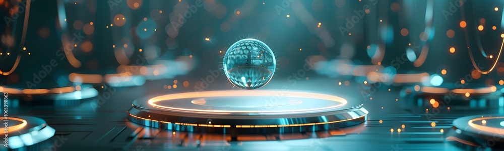 Poster podium background 3d light tech stage future platform game abstract. podium 3d background technology