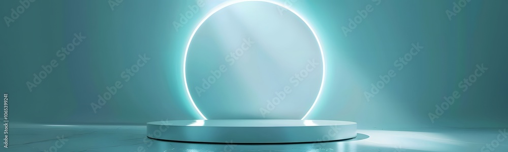 Poster podium background 3d light tech stage future platform game abstract. podium 3d background technology