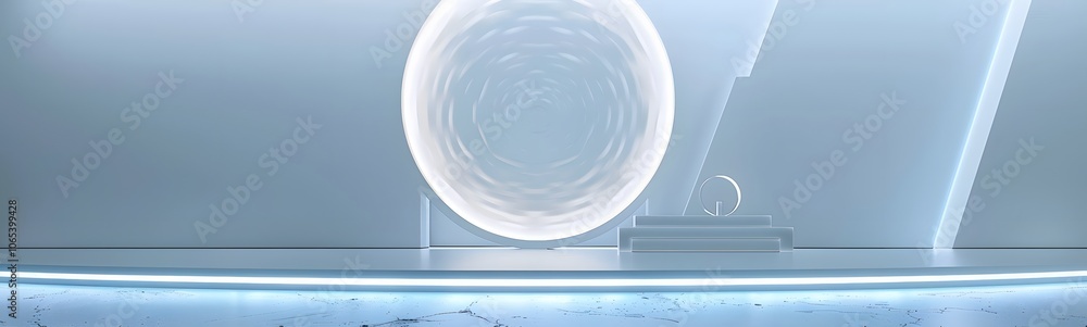Poster podium background 3d light tech stage future platform game abstract. podium 3d background technology