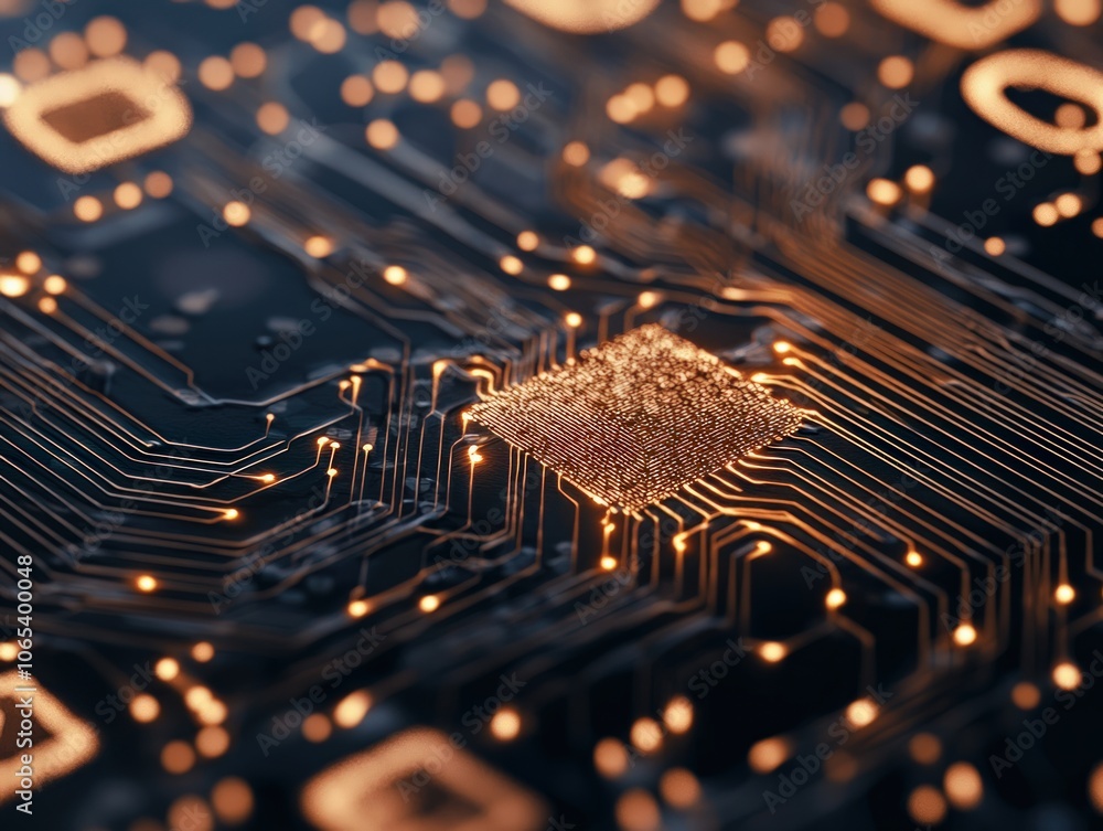 Poster exploring the intricate design of modern circuit boards
