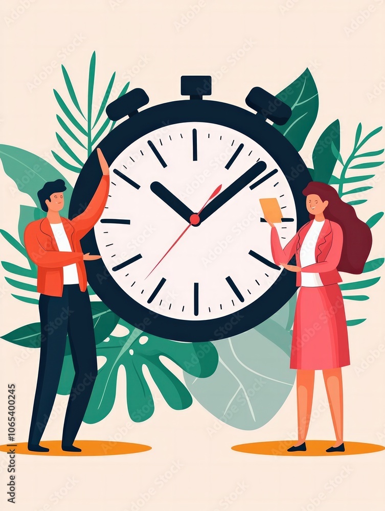 Poster creative professionals optimize time management using timers
