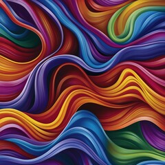 Obraz premium Explore Vibrant Waves of Color Flowing in Abstract Art