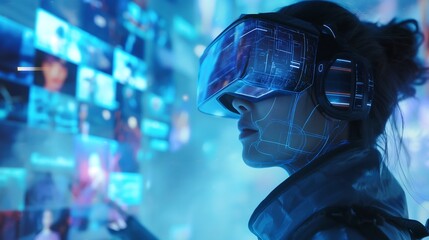 AI-powered content moderation on social media platform.