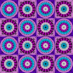 Pattern with crochet granny square with flowers wallpaper handmade decorative art design print	