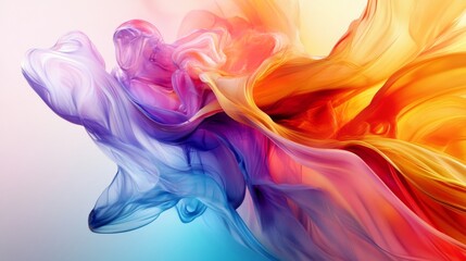Abstract Colorful Swirling Art: Dynamic and Vibrant