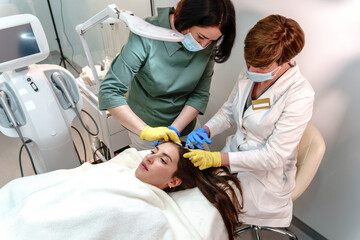 Professional Mesotherapy Injection for Hair Growth in Clinic