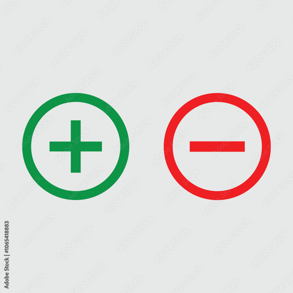 Poster plus and minus icon outline vector. plus sign and symbol. add plus icon. plus minus icon set for web
