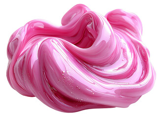 Smooth Pink Abstract Swirl of Nail Polish