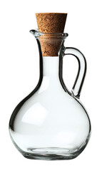 Elegant Clear Glass Oil Dispenser with Cork Spout