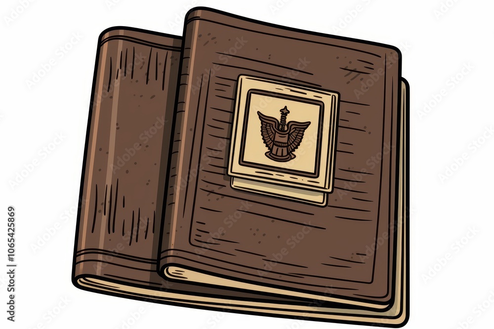 Poster notebook on a clean background