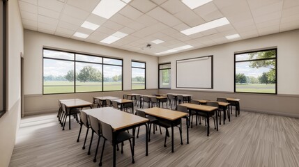 Fototapeta premium Design an Inviting Classroom Space for Enhanced Learning