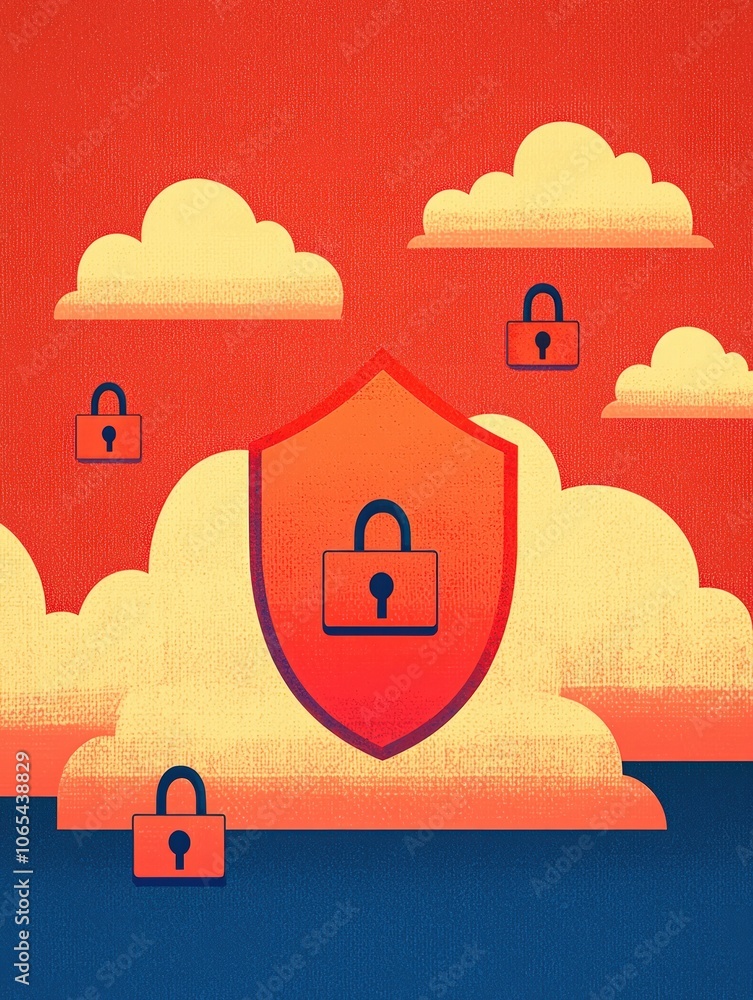 Poster secure your data with cloud protection strategies today