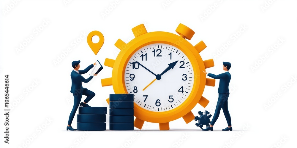 Poster optimize time management strategies to boost business efficiency