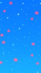 Fototapeta premium A blue background with a lot of stars in it