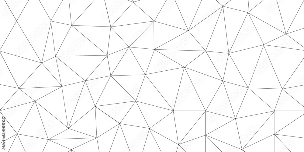 Poster Abstract low poly geometric triangle grid background. Mockup isolated on white background. Retro of geometric shapes. Stock vector technology graphic web design wallpaper template, vector illustration