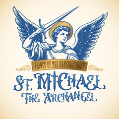 Saint Michael The Archangel - Vector