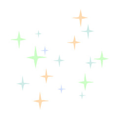 Obraz premium Children day star doodle