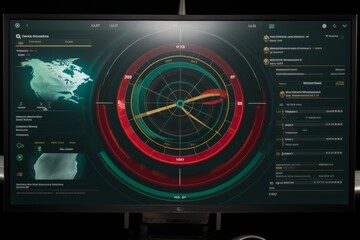 Interactive dashboard featuring real time graphs, parcel statuses, and augmented reality overlays