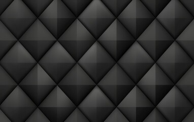 Naklejka premium Seamless diamond pattern in black, dark geometric design illustration