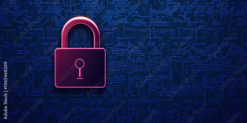 Poster secure your data with innovative digital lock technology