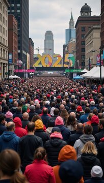 Depiction of the projected crowd size for 2025