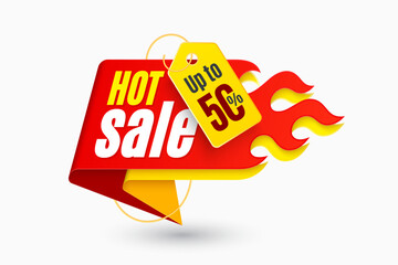 Hot sale promotion tag, label template design.