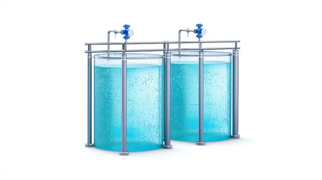 Industrialscale flocculation tanks, particle removal process