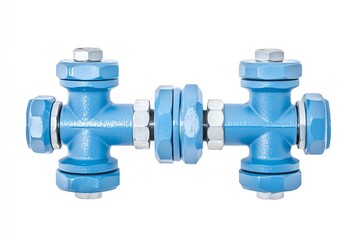 Pressure control valves, clean industrial design in a water plant