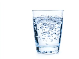 Sedimentfree water emerging from filtration, purity focus