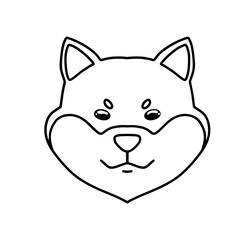 Obraz premium Shiba Inu in Vector Format